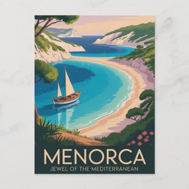 Postal Menorca España (Anverso)