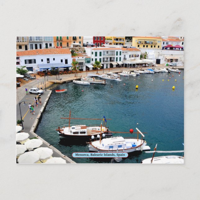 Postal Menorca, Islas Baleares, España (Anverso)