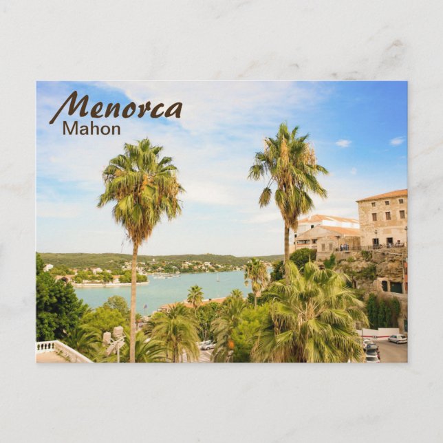Postal Menorca Mahon Postcard (Anverso)