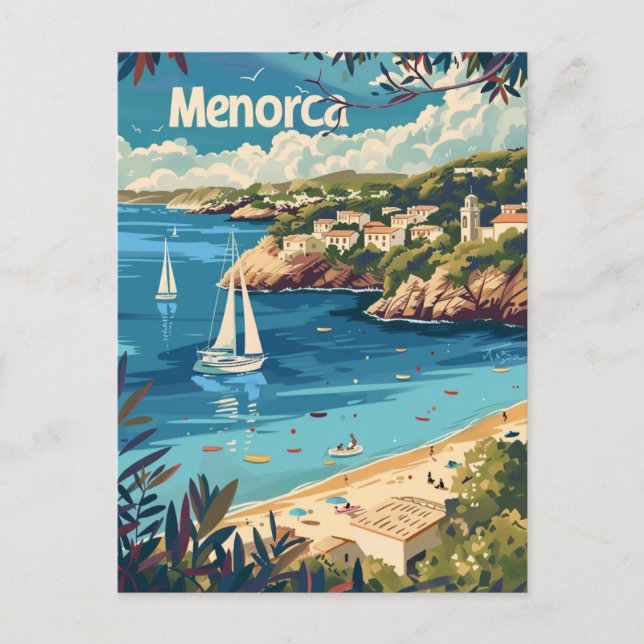 Postal Menorca Vintage (Anverso)