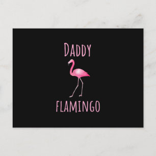 Postal Mens Flamingo Regalo Papi Flamingo Ave Rosa Verano