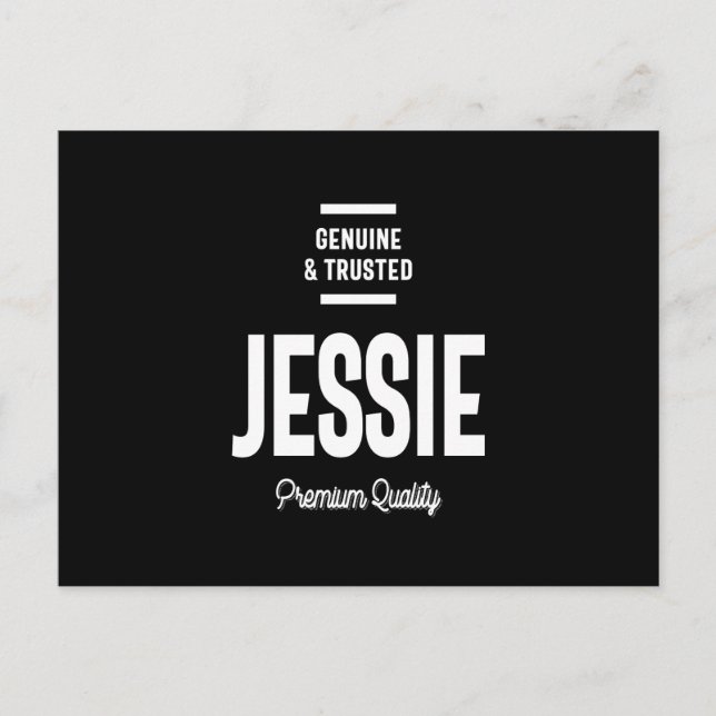 Postal Mens Jessie Name Gift (Anverso)