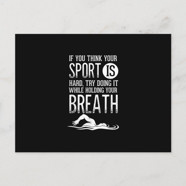 Postal Mens Swimmer Natación Práctica Deportiva (Anverso)