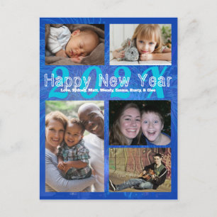 Postal Mensaje de bienvenida de Año Nuevo Feliz para Coll