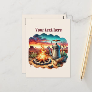 Postal Mensaje de Guay Western campfire add