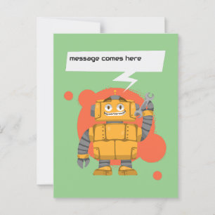 Postal Mensaje de Personalizado de robots