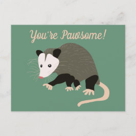 Postal Mensaje de Personalizado verde de Ilustracion de s
