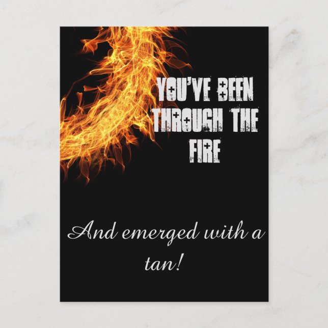 Postal Mensaje de superviviente inspirador (Anverso)