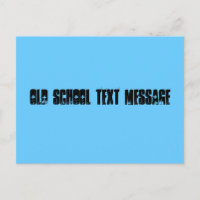 Mensaje de texto de escuela antigua