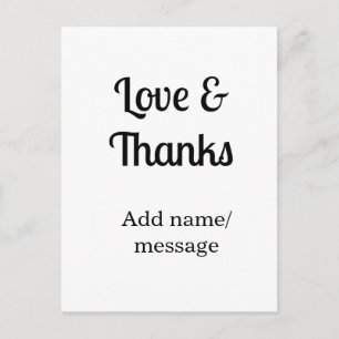 Postal mensaje de texto del nombre de la empresa de amor 