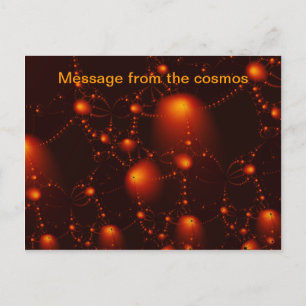 Postal mensaje del cosmos