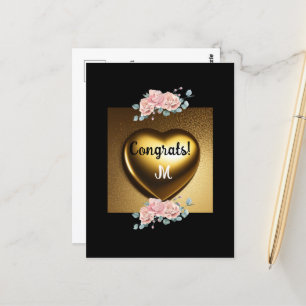 Postal mensaje dulce de felicitación de graduación