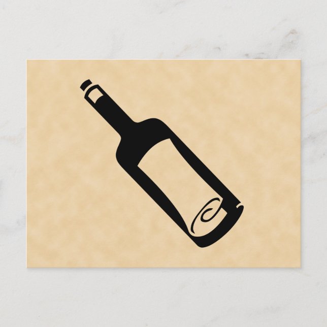 Postal Mensaje en una botella. (Anverso)