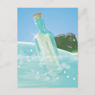 Postal Mensaje en una botella