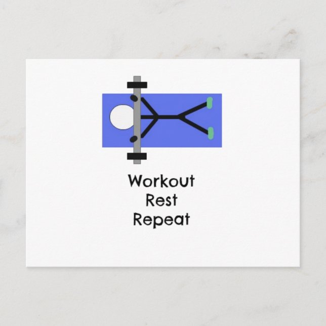 Postal Mensaje Motivacional de Fitness (Anverso)