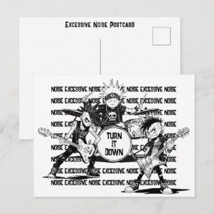 Postal Mensaje para reducir el ruido excesivo del vecino 
