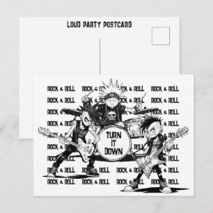 Postal Mensaje para reducir el ruido excesivo del vecino 