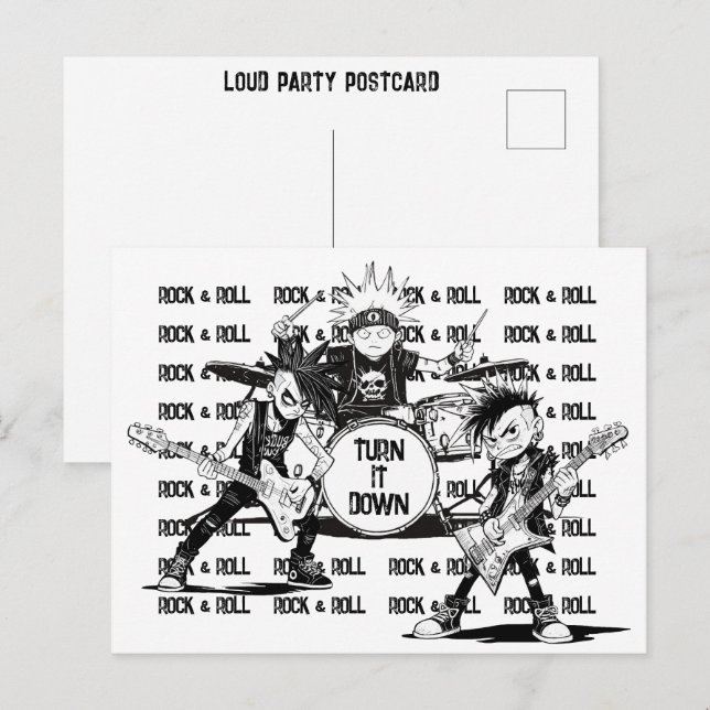 Postal Mensaje para reducir el ruido excesivo del vecino  (Anverso / Reverso)