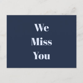 Postal Mensaje personalizado Marina azul y azul cielo pál