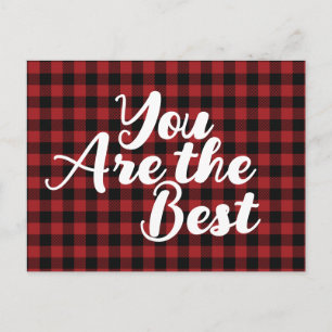 Postal Mensaje Positivo Navidad Roja 