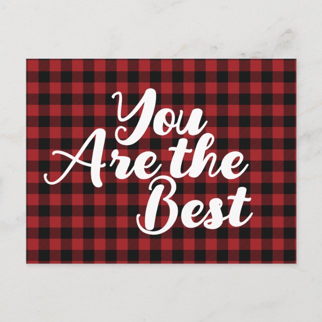 Postal Mensaje Positivo Navidad Rojo  (Anverso)