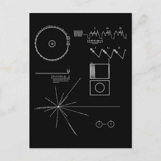 Postal Mensaje Voyager (Anverso)