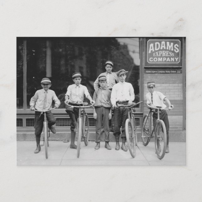 Postal Mensajeros de Telegram, 1911 (Anverso)