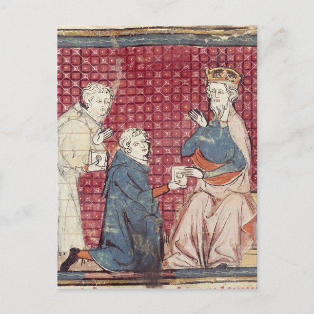 Postal Mensajeros diciéndole a Charlemagne (Anverso)