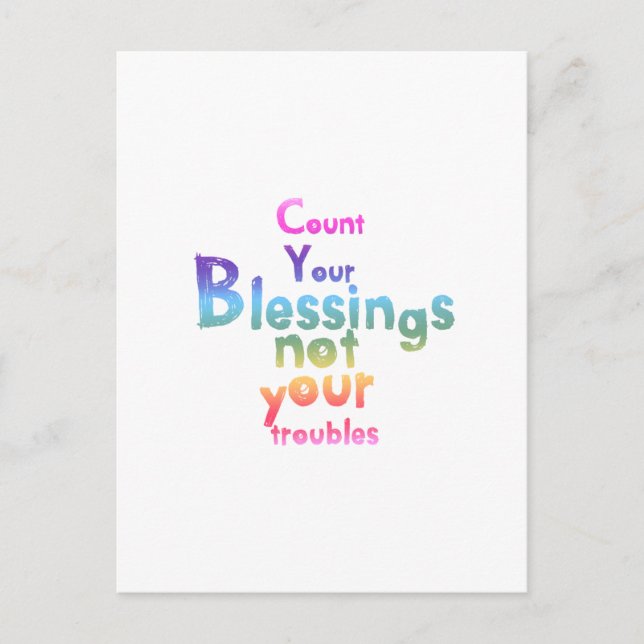 Postal Mensajes inspiradores para días más brillantes (Anverso)