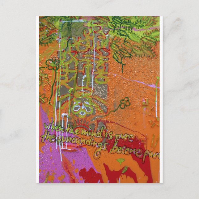 Postal "Mente pura" (Anverso)