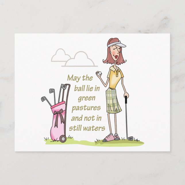 Postal Mentir en pasturas verdes (Anverso)