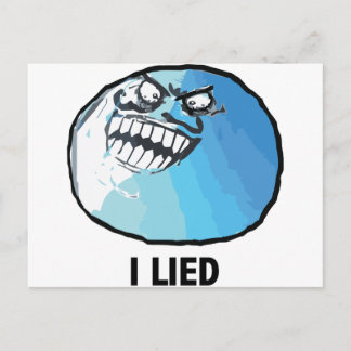 Postal Mentiré Rage Face Meme