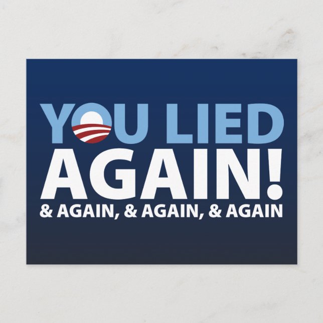 Postal ¡Mentiste De Nuevo! (Anverso)