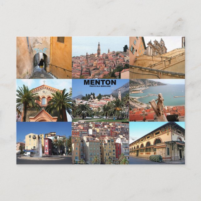 Postal Menton (Anverso)