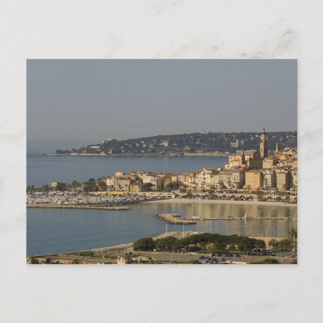 Postal Menton, Costa Azul, Francia. (Anverso)