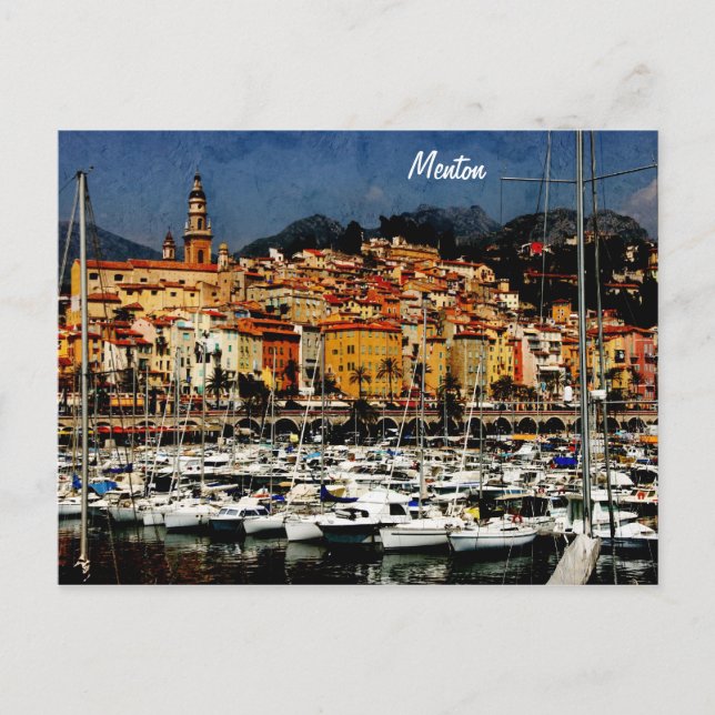 Postal Mentón, Provenza (Anverso)