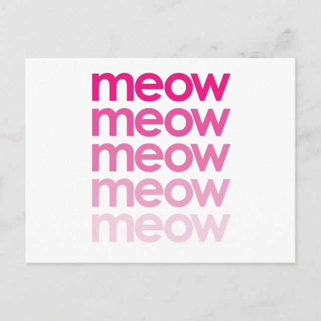 Postal meow meow meow meow (Anverso)