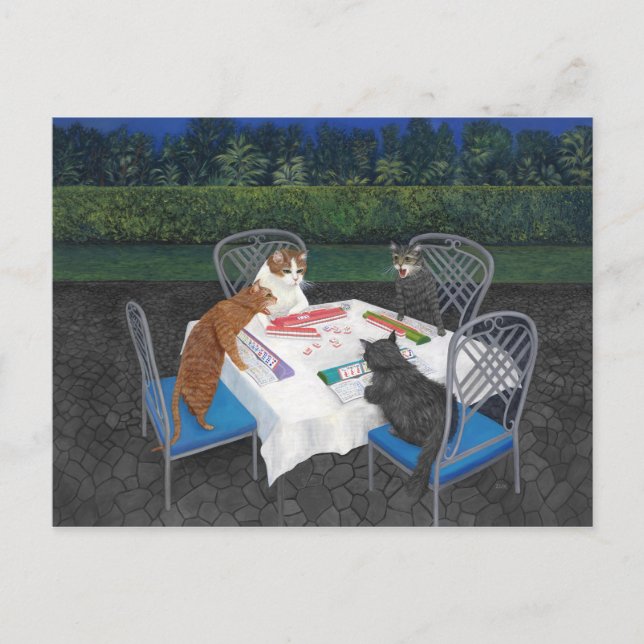 Postal Meowjongg (Anverso)