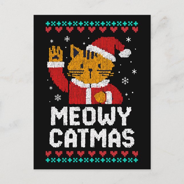 Postal Meowy Catmas (Anverso)
