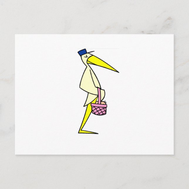 Postal Mercadería de cigüeñas (Anverso)