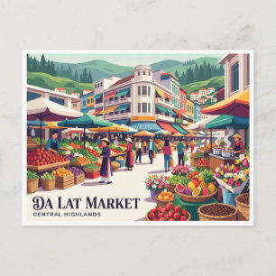 Postal Mercado Central Da Lat Vietnam