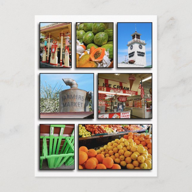 Postal Mercado de agricultores (Anverso)