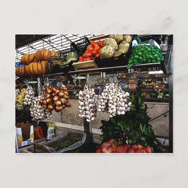 Postal Mercado de agricultores de Portugal (Anverso)