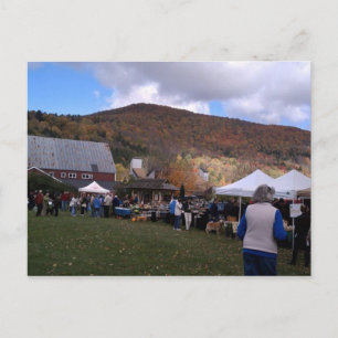 Postal Mercado de agricultores Waitsfield Vermont Oct 201