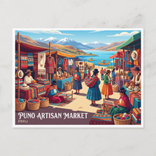Postal Mercado de Artesanías Puno Perú