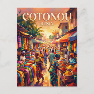 Postal Mercado de Cotonú Benín
