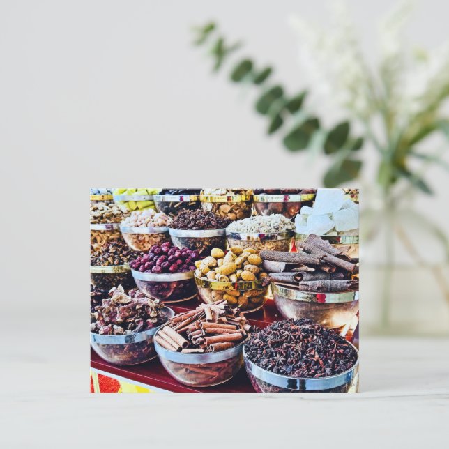 Postal Mercado de Especias de Dubái (Anverso de pie)