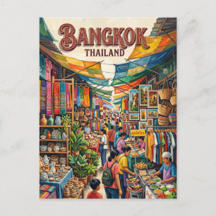 Postal Mercado de fin de semana Chatuchak Bangkok Tailand