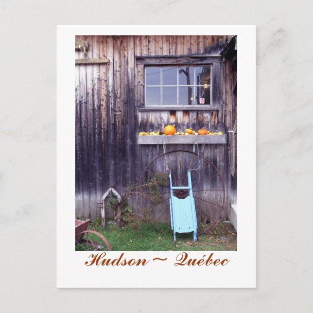 Postal Mercado de Finnegan, Hudson ~ Quebec (Anverso)