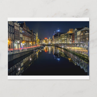 Postal Mercado de flores flotantes de Amsterdam Postcard